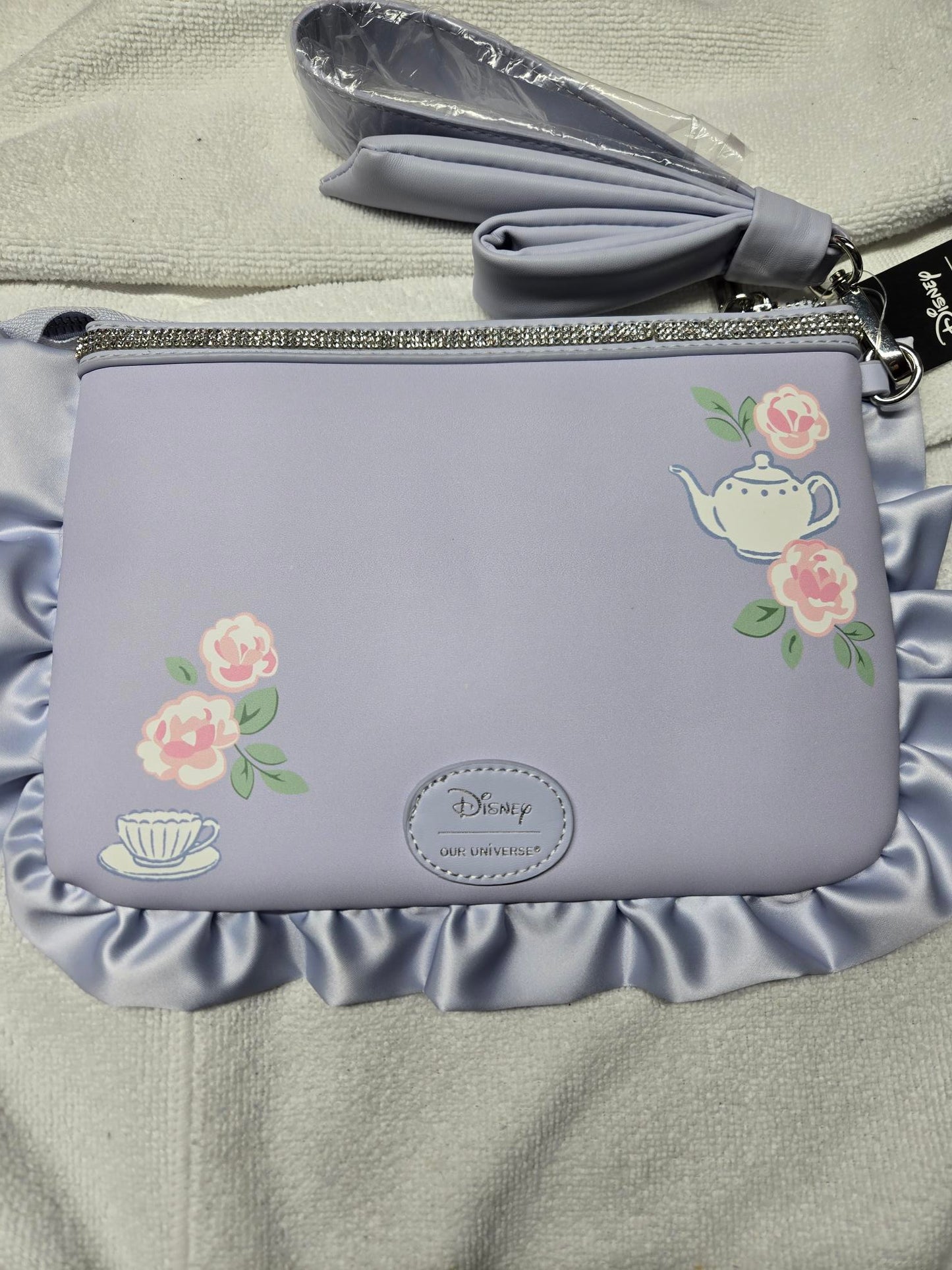 Aristrocat Marie Bling Ruffle Wristlet Pouch