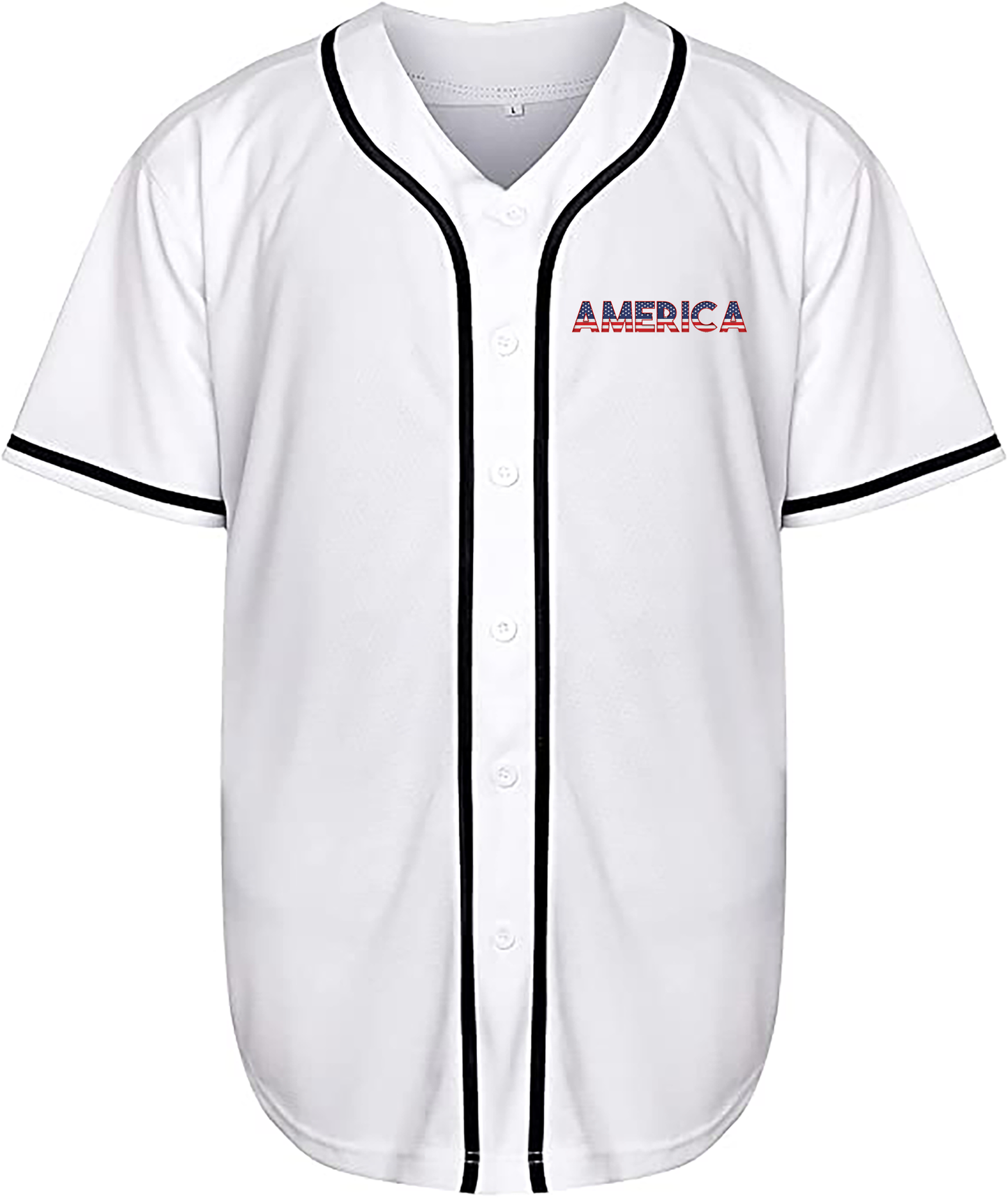 American Flag with Eagle Jersey with pocket logo