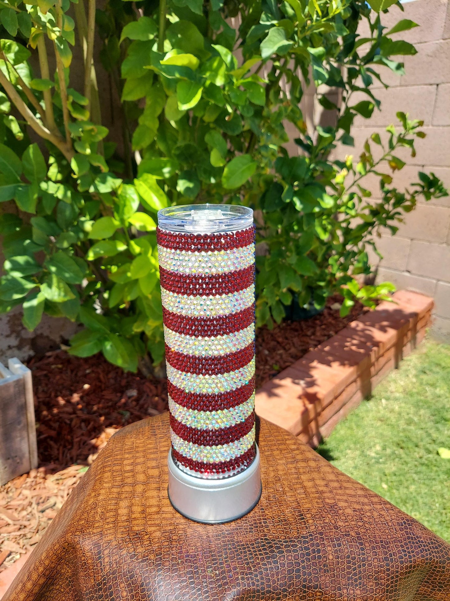 20oz American Flag Rhinestone Tumbler