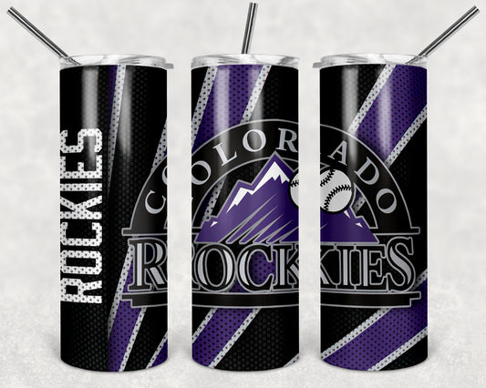 Colorado Rockies Baseball Tumbler